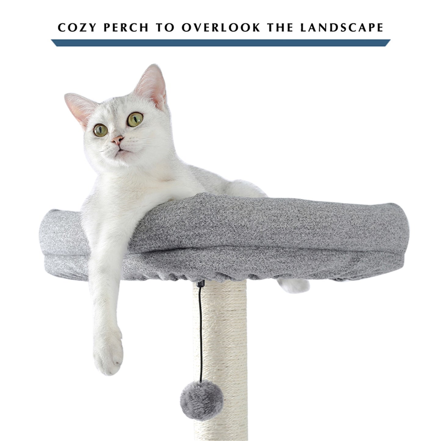 Pefilos Cat Tree for Indoor Cats Modern Grey Cat Tower, Multi-Level Tall Large Wood Condo for Indoor Cats, Cat Condo for Multiple Cats Furniture Cat Tree Tower for Outdoor Animals & Pet Supplies > Pet Supplies > Cat Supplies > Cat Furniture Pefilos   