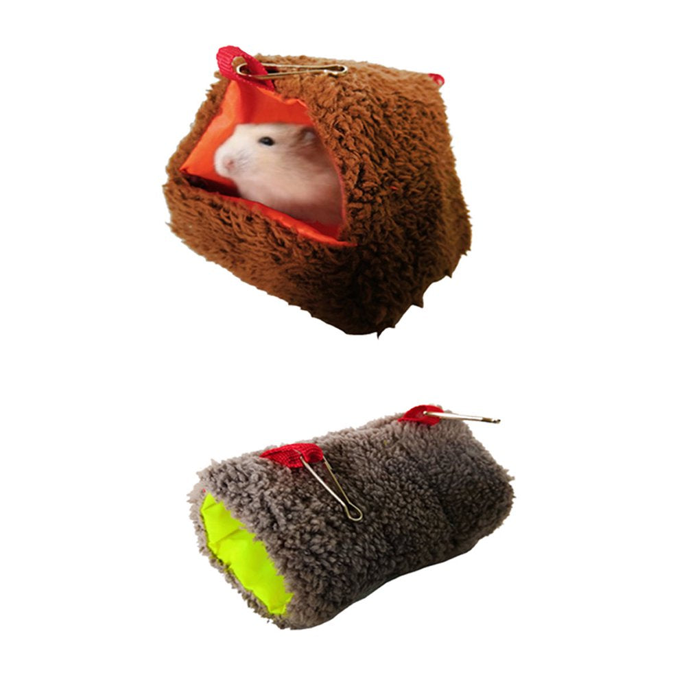 Pet Enjoy 2Pcs Guinea Pig Bed Cave Cozy Hamster Hanging House,Small Animal Habitat Supplies Chinchilla Hideout for Dwarf Rabbits Hedgehog Hamster Cage Nest Accessories Animals & Pet Supplies > Pet Supplies > Small Animal Supplies > Small Animal Habitats & Cages Pet Enjoy   