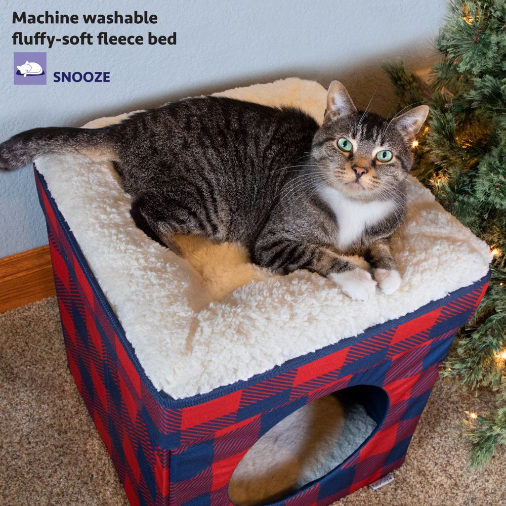 Kitty City Holiday Plaid Folding Cat Bed Animals & Pet Supplies > Pet Supplies > Cat Supplies > Cat Beds Sport Pet   