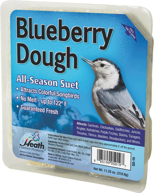 Heath Outdoor Products Wild Bird Suet Cake Bird Food Blueberry Dough, (12 Pack) Animals & Pet Supplies > Pet Supplies > Bird Supplies > Bird Food Heath Outdoor   