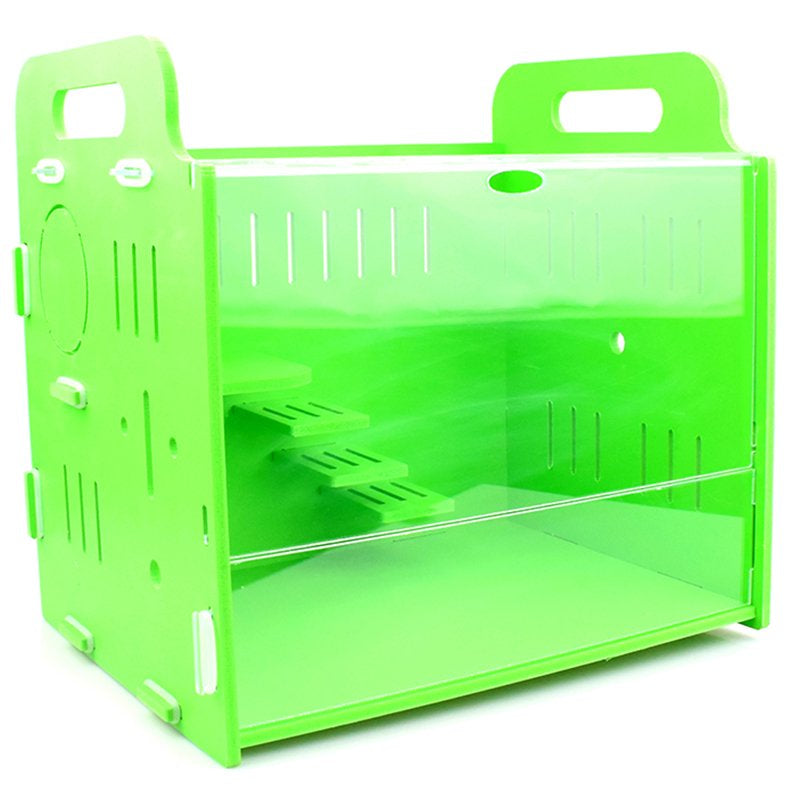 Hamster Cage Breathable Portable Hamster Habitat Pet Cage for Small Animals Animals & Pet Supplies > Pet Supplies > Small Animal Supplies > Small Animal Habitats & Cages Bangcool L Green 