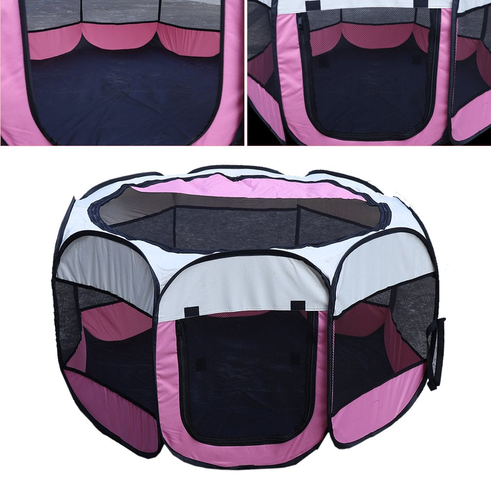 Portable Foldable Pet Playpen, Crate Cage Kennel Tent for Puppies/Dogs/Cats/Rabbits, Dog Playpen for Indoor and Outdoor Animals & Pet Supplies > Pet Supplies > Dog Supplies > Dog Kennels & Runs GOLDFIELD INC   