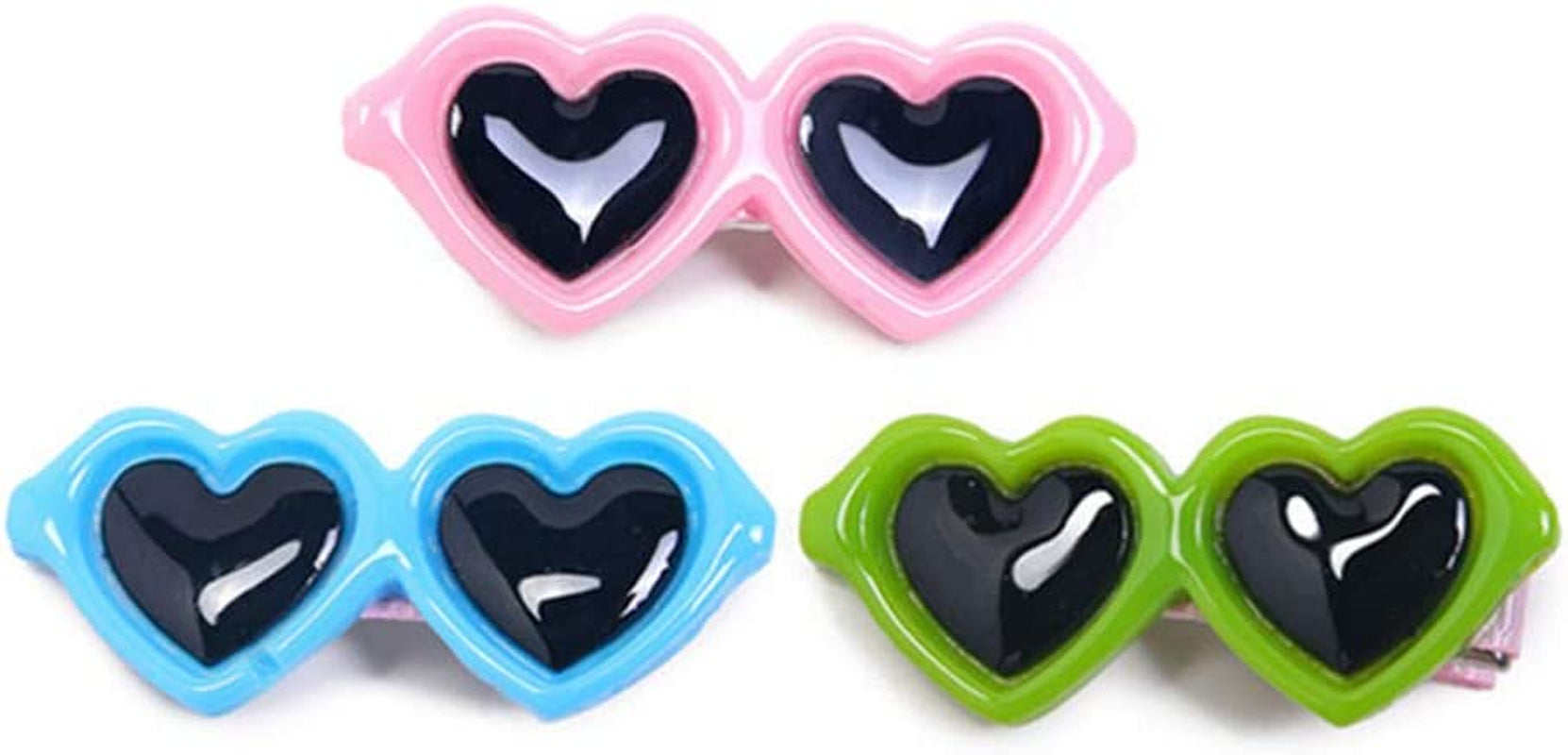 POPETPOP Pet Dog Bows Hair Clips - Cute Dog Heart Hair Bows Sunglasses Design Puppy Hair Clips, Dog Topknot Bowknot Bows, Dog Hair Accessories Pet Grooming Supplies Animals & Pet Supplies > Pet Supplies > Dog Supplies > Dog Apparel POPETPOP   