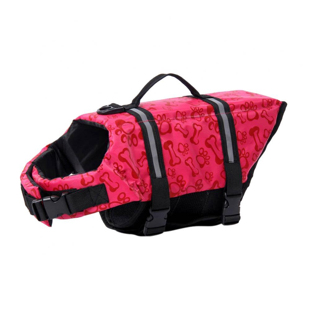 Dog Life Jacket Adjustable Dog Lifevest Swimsuit Safety Vest Apparel Lifesaver Preserver Coat for Small Medium Large Puppy with Handle Reflective for Swimming and Boating Animals & Pet Supplies > Pet Supplies > Dog Supplies > Dog Apparel Pretty Comy   