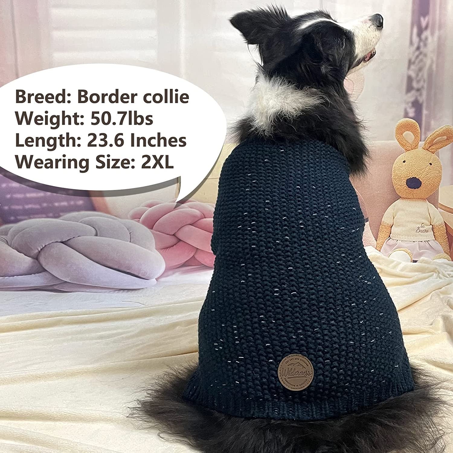 KYEESE Dogs Sweaters Heavy for Medium Dogs Reflective Pullover Dog Knitwear for Fall Winter Animals & Pet Supplies > Pet Supplies > Dog Supplies > Dog Apparel kyeese   