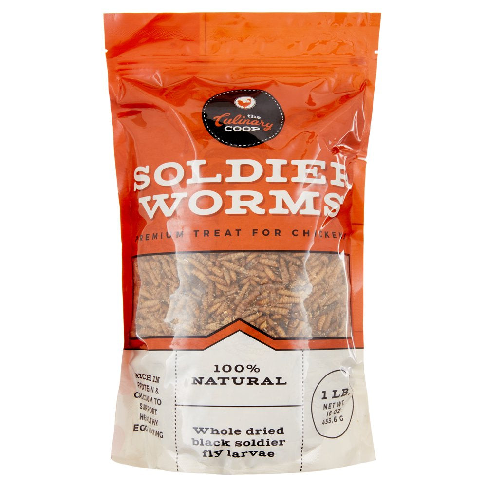 Culinary Coop Dried Soldierworm Treats for Chickens 16Oz Animals & Pet Supplies > Pet Supplies > Bird Supplies > Bird Treats Fluker's   