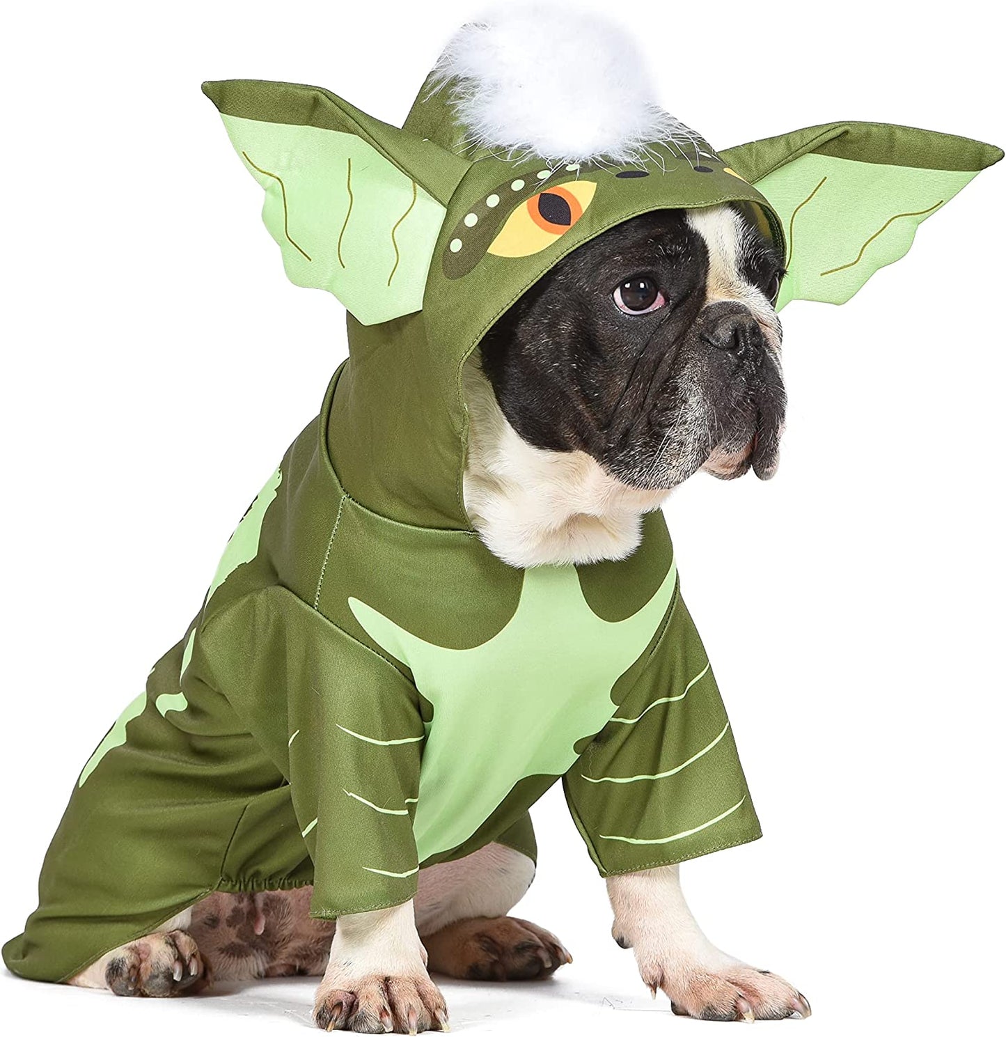 Warner Bros Horror WB: Gremlins Halloween Costume for Dogs with Hood – Size Large | Cute Pet Costumes, Scary Costumes for Dogs| Officially Licensed Gremlins Pet Products, Green (FF23213) Animals & Pet Supplies > Pet Supplies > Dog Supplies > Dog Apparel Fetch for Pets Green Large 