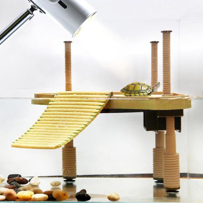 OOKWE Turtle Climbing Basking Platform Tortoise Sunbathe Pier Reptile Ramp Floating Island for Turtle Tank Aquarium Ornaments Amphibian Leisure Square Table Animals & Pet Supplies > Pet Supplies > Small Animal Supplies > Small Animal Habitat Accessories OOKWE   