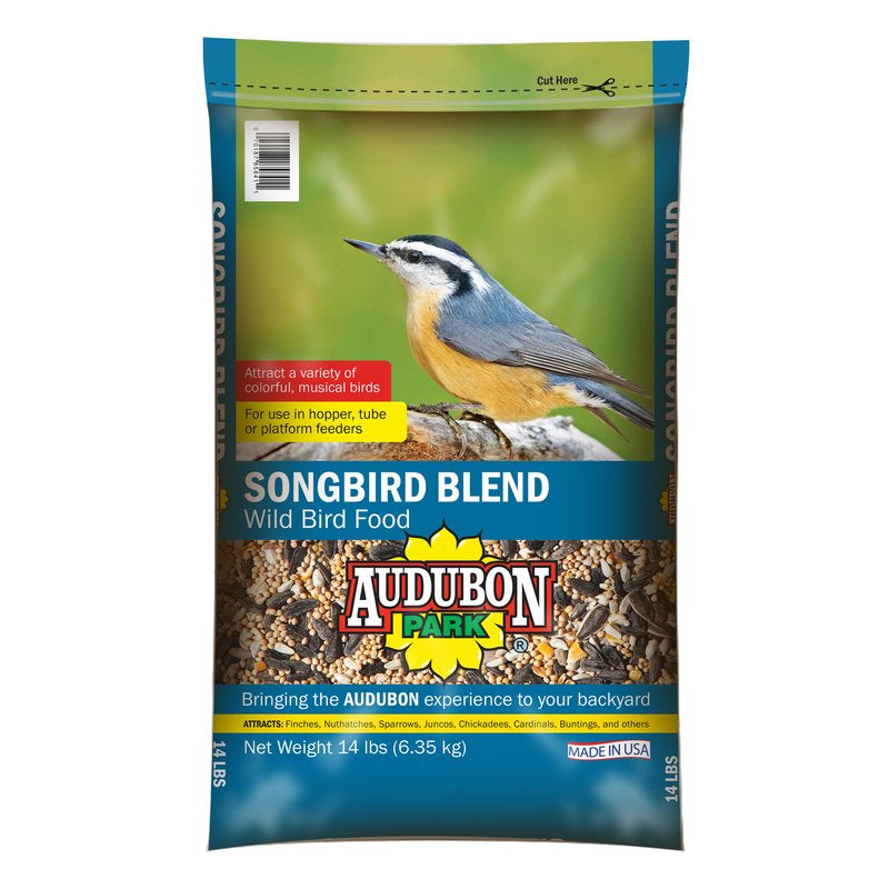 Audubon Park Songbird Blend Wild Bird Food 14 Lb Animals & Pet Supplies > Pet Supplies > Bird Supplies > Bird Food Global Harvest Foods   