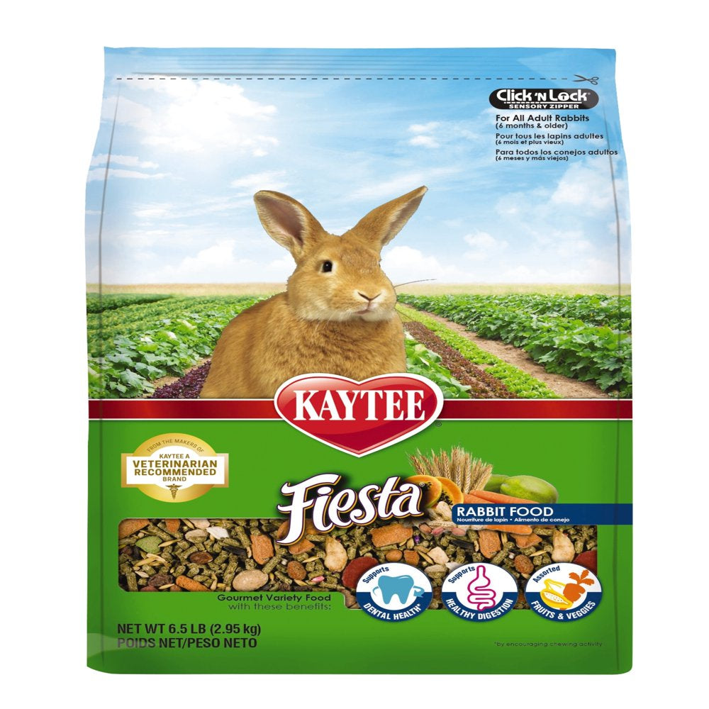 Kaytee Fiesta Rabbit Food 20 Pounds Animals & Pet Supplies > Pet Supplies > Small Animal Supplies > Small Animal Food Central Garden and Pet 6.5 lbs  