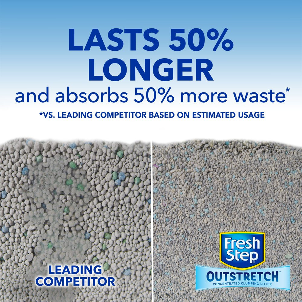 Fresh Step Outstretch Long Lasting Concentrated Clumping Cat Litter, Unscented, 19 Lbs Animals & Pet Supplies > Pet Supplies > Cat Supplies > Cat Litter The Clorox Company   