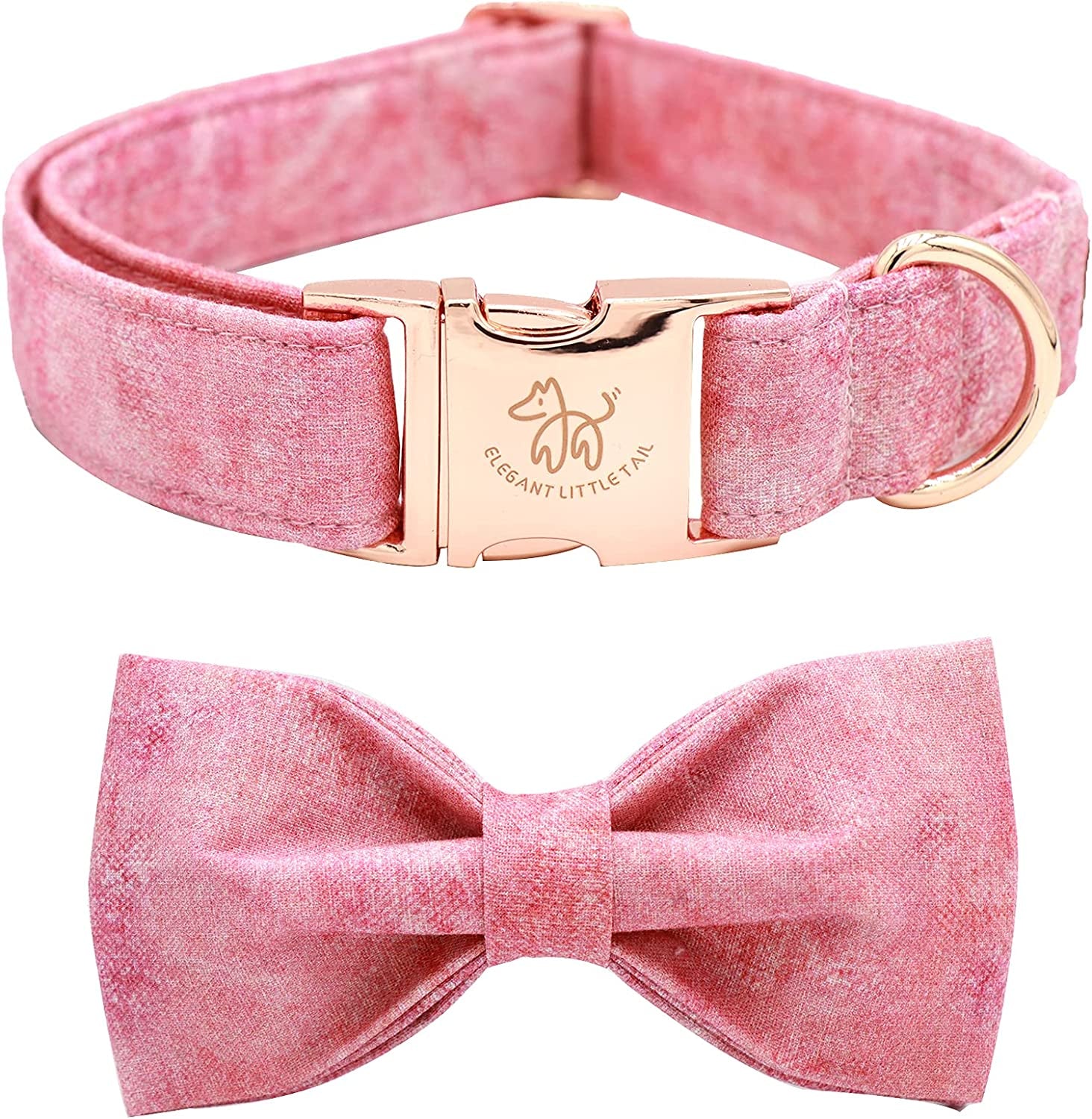 Elegant Little Tail Sunflower Print Dog Collar, Girl Dog Collar with Bow Adjustable Soft Bow Tie Dog Collars for Medium Dogs Animals & Pet Supplies > Pet Supplies > Dog Supplies > Dog Apparel Elegant little tail A: Pink X-Small (Pack of 1) 