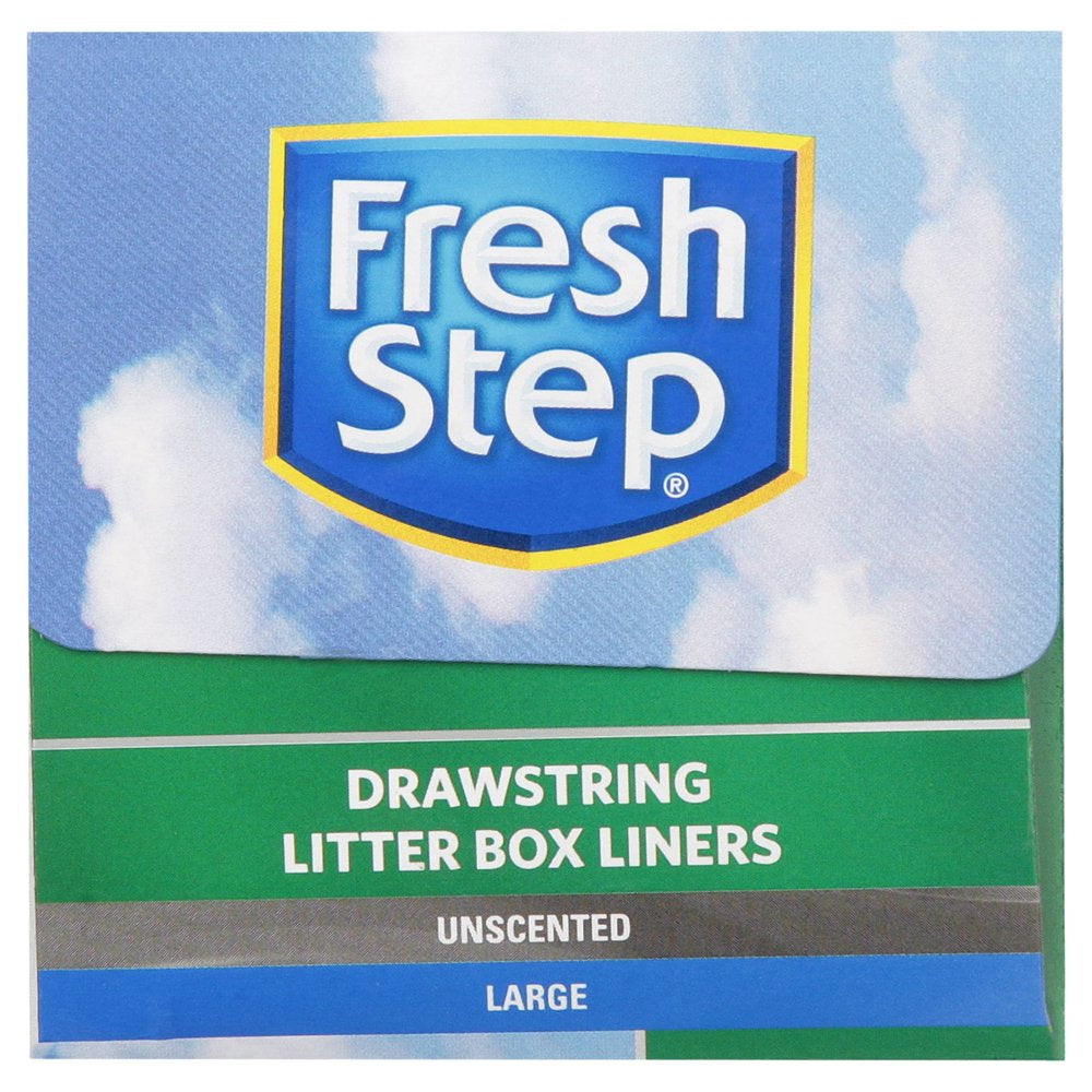 Fresh Step Drawstring Cat Litter Box Liners Unscented, Large Animals & Pet Supplies > Pet Supplies > Cat Supplies > Cat Litter Box Liners Fetch for Pets   