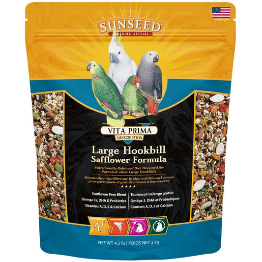 Sunseed® Vita Prima™ Sunscription Large Hookbill Safflower Formula Birds Food 25 Lbs Animals & Pet Supplies > Pet Supplies > Bird Supplies > Bird Food Sunseed®   