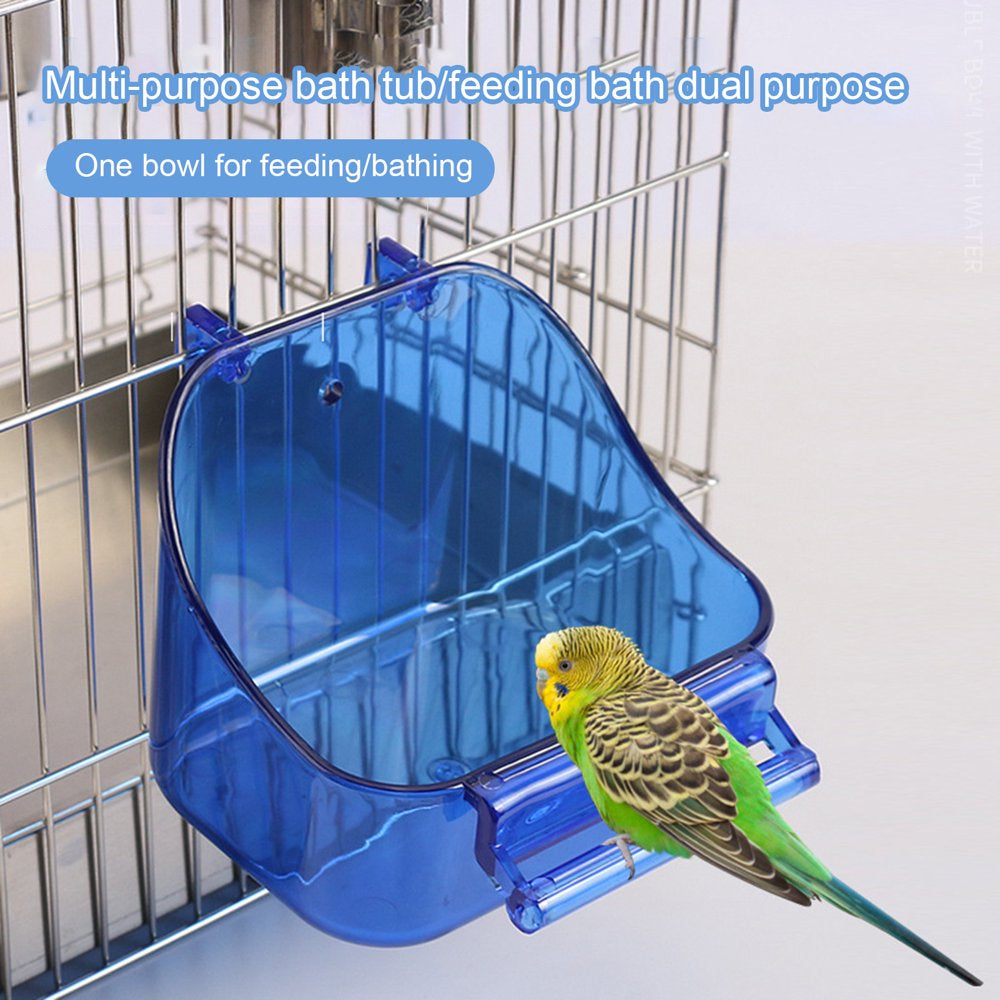 Opolski Bird Bath Box Non-Slip Multi-Functional Plastic Standing Pole Design Bird Cage Accessory for Parakeet Animals & Pet Supplies > Pet Supplies > Bird Supplies > Bird Cage Accessories CDAR   