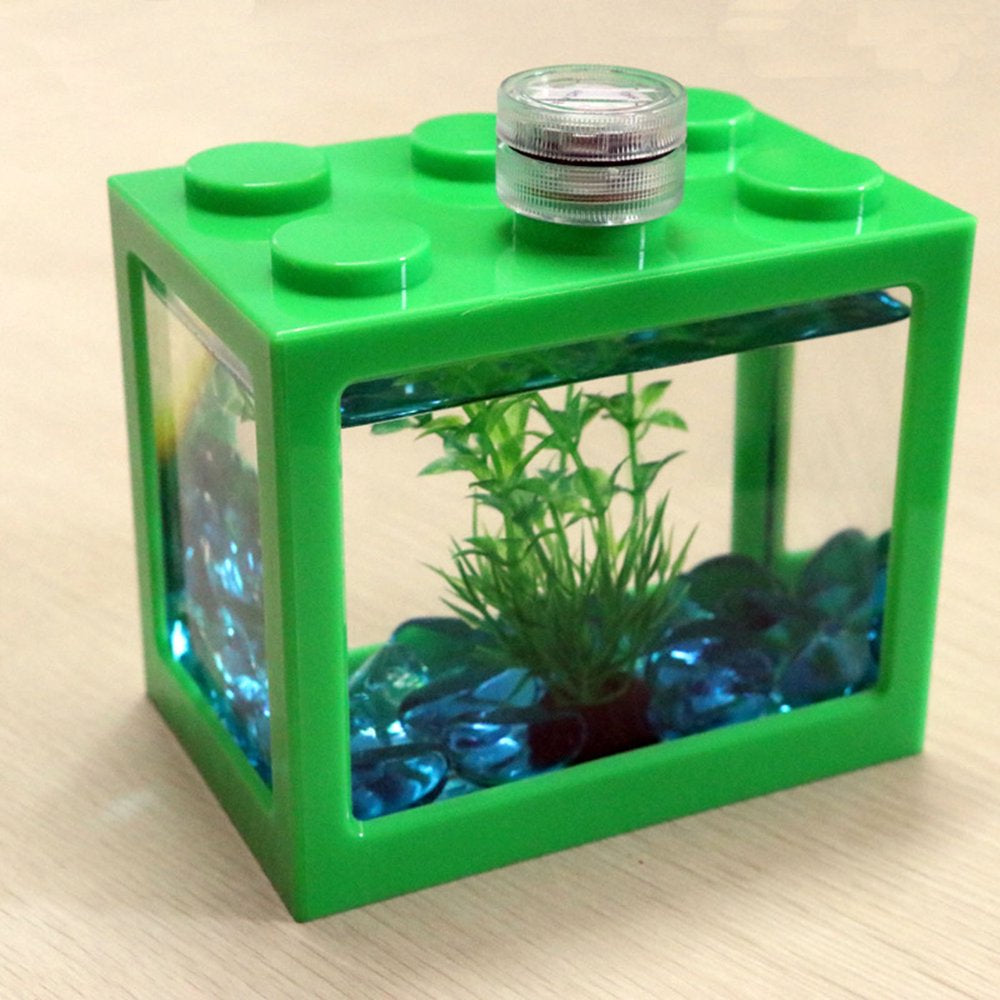 Ruijy Fish Tank Transparent Energy Saving Acrylic LED Light Aquarium Tank Kit for Room Decor Animals & Pet Supplies > Pet Supplies > Fish Supplies > Aquarium Decor RuiJY   
