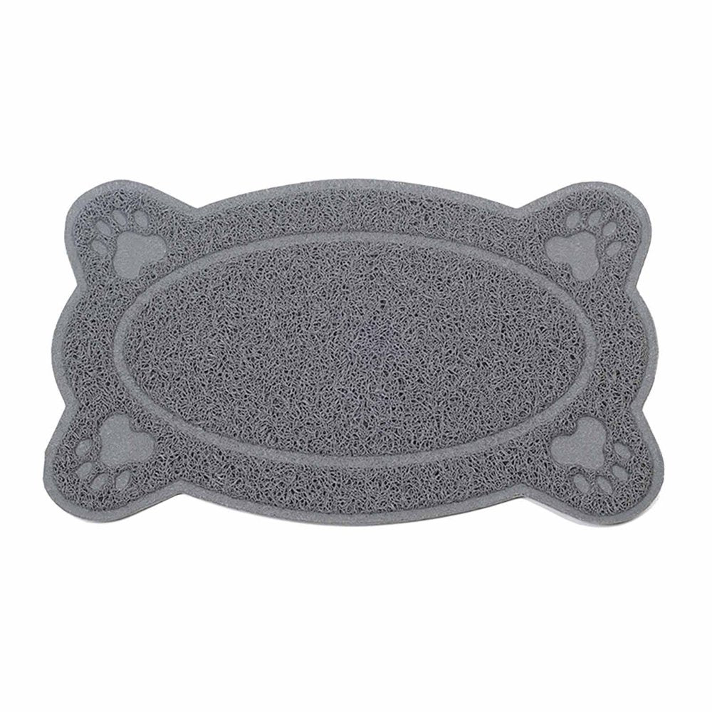 Cat Litter Mat Kitty Litter Trappings Mat for Litter Boxes Kitty Litter Mat to Trap Mess Scatter Control Washable Indoor Pet Rug and Carpet Animals & Pet Supplies > Pet Supplies > Cat Supplies > Cat Litter Box Mats Cat Litter Pads One Size Gray 