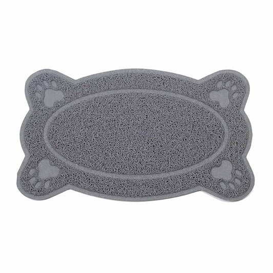 Heiheiup Cat Litter Mat Kitty Litter Trappings Mat for Litter Boxes Kitty Litter Mat to Trap Mess Scatter Control Washable Indoor Pet Rug and Carpet Hooded Litter Boxes for Large Cats Animals & Pet Supplies > Pet Supplies > Cat Supplies > Cat Litter Box Mats Heiheiup Gray  