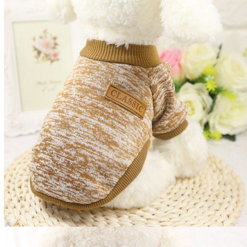 Pet Dog Warm Sweaters, Knitted Classic Pet Sweater Autumn Winter Warm Costume Pet Dog Cat Warm Coat Dog Classic Custome Knit Sweater Winter Clothes Apparel for Small Puppy,Blue,Xs Animals & Pet Supplies > Pet Supplies > Dog Supplies > Dog Apparel OCHINE   