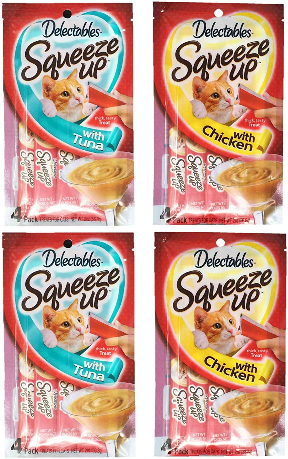 Hartz Delectables Squeeze up Lickable Treat Size:Pack of 6 Flavor:Assorted