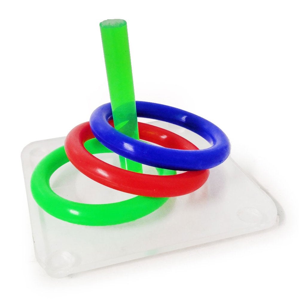 Ring Parrot Toss Bird Bite Puzzle Gym Play Education Foraing Ball Chew Color Stacking Tabletop Toys Trick Playing Birds