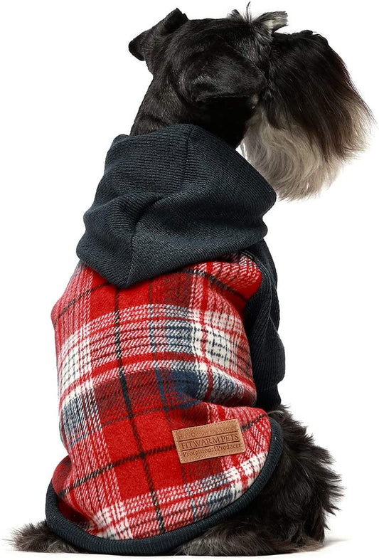 Fitwarm Knitted Pet Clothes Dog Sweater Hoodie Sweatshirts Pullover Cat Jackets Red Medium Animals & Pet Supplies > Pet Supplies > Dog Supplies > Dog Apparel Fitwarm Red Small 