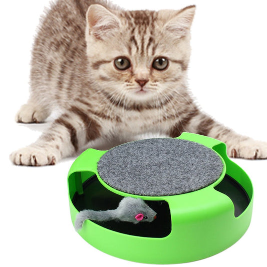 Catch a Running Mouse and Scratch Pad Interactive Cat Toy Animals & Pet Supplies > Pet Supplies > Cat Supplies > Cat Toys unknown   