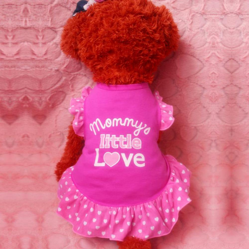 Clearance!Small Dog Summer Dresses Vest Top Clothes Puppy Pet Dress Skirt Coat Apparel Pets Cats Girl Dog Shirts Rose Red L Animals & Pet Supplies > Pet Supplies > Dog Supplies > Dog Apparel Popvcly   