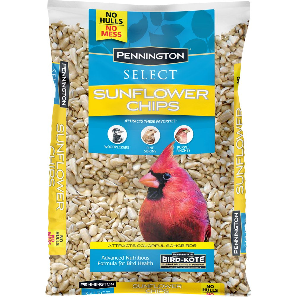 Pennington Select Sunflower Chips, Wild Bird Feed and Seed, 5 Lb. Bag Animals & Pet Supplies > Pet Supplies > Bird Supplies > Bird Food CENTRAL GARDEN & PET COMPANY   