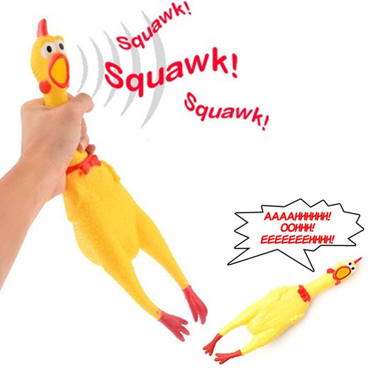 Alltopbargains Chicken Chew Sound Squeeze Dog Toy, Rubber Animals & Pet Supplies > Pet Supplies > Dog Supplies > Dog Toys TCB IMPORTS   