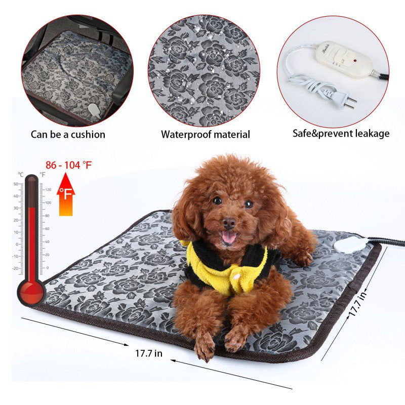 Waterproof Pet Heated Warmer Bed Pad Puppy Dog Cat Bed Mat Electric Heater Mat Animals & Pet Supplies > Pet Supplies > Cat Supplies > Cat Beds Starry Night   