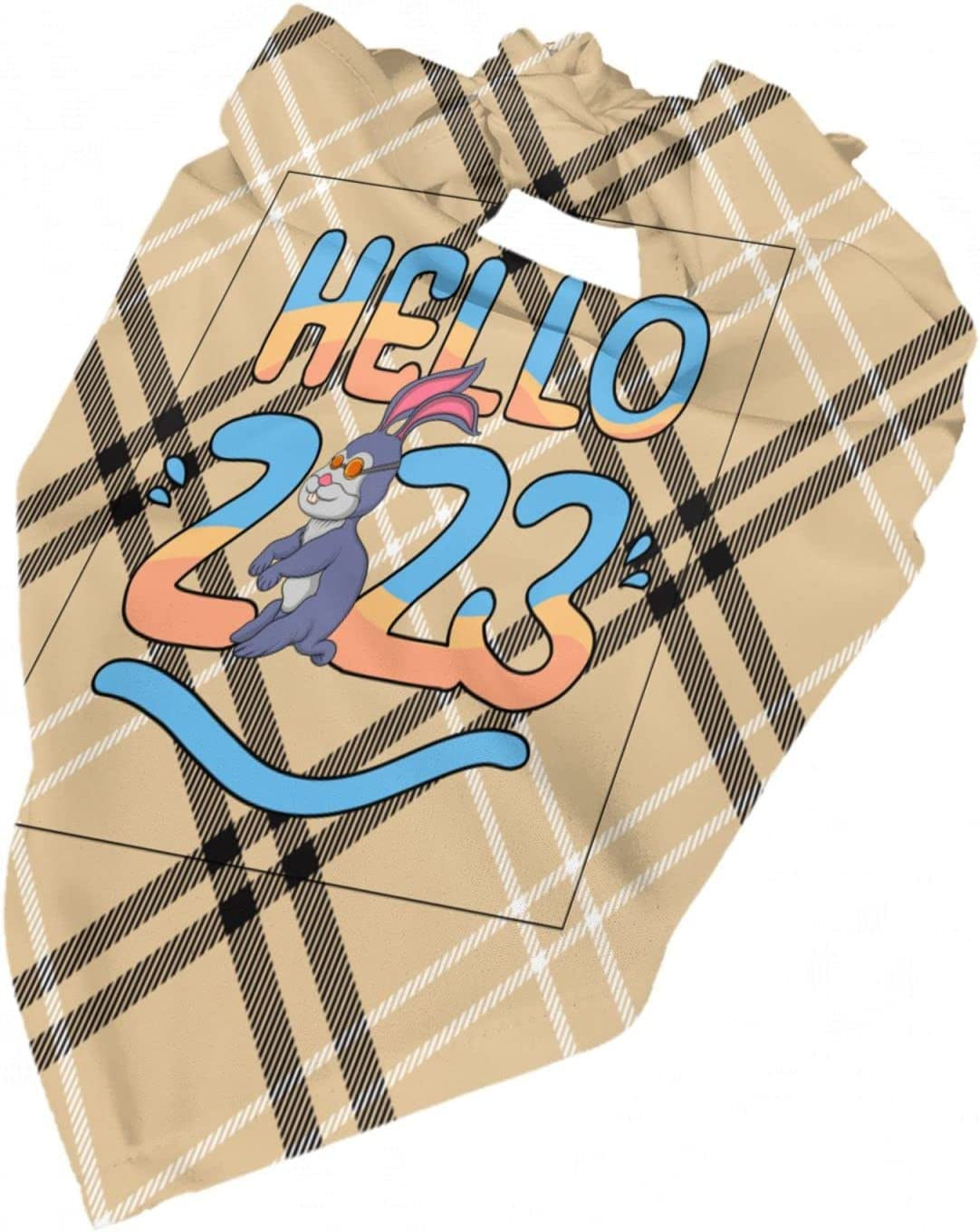 Hello 2023 Pet Dog and Cat Decorative Triangle Scarf,Dog Bandana,Breathable and Stain Resistant. Animals & Pet Supplies > Pet Supplies > Dog Supplies > Dog Apparel ZALTAS   