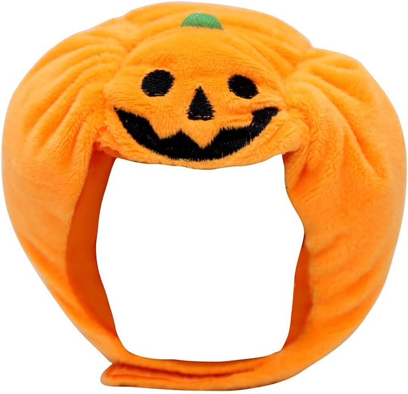 Yolsun Cat Halloween Pumpkin Costume Puppy Kitten Pumpkin Hat Headdress for Halloween Cosplay Dress Up Animals & Pet Supplies > Pet Supplies > Dog Supplies > Dog Apparel YOLSUN Orange Large 