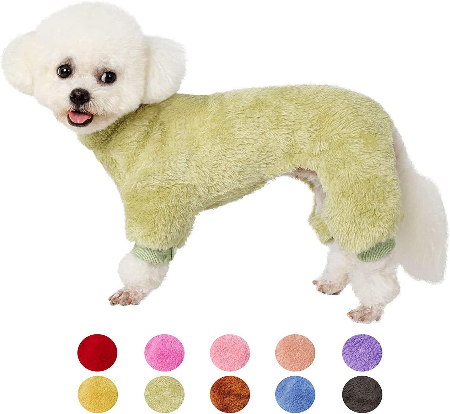 Dog Sweater Coat, Dog Pajamas PJS, Dog Clothes, Dog Christmas Sweaters for Small Medium Dogs Boy Girl Cat Apparel Doggie Jacket Onesie Soft Warm Holiday Outfits (Small, Pink) Animals & Pet Supplies > Pet Supplies > Dog Supplies > Dog Apparel YUGGI Olive X-Small 