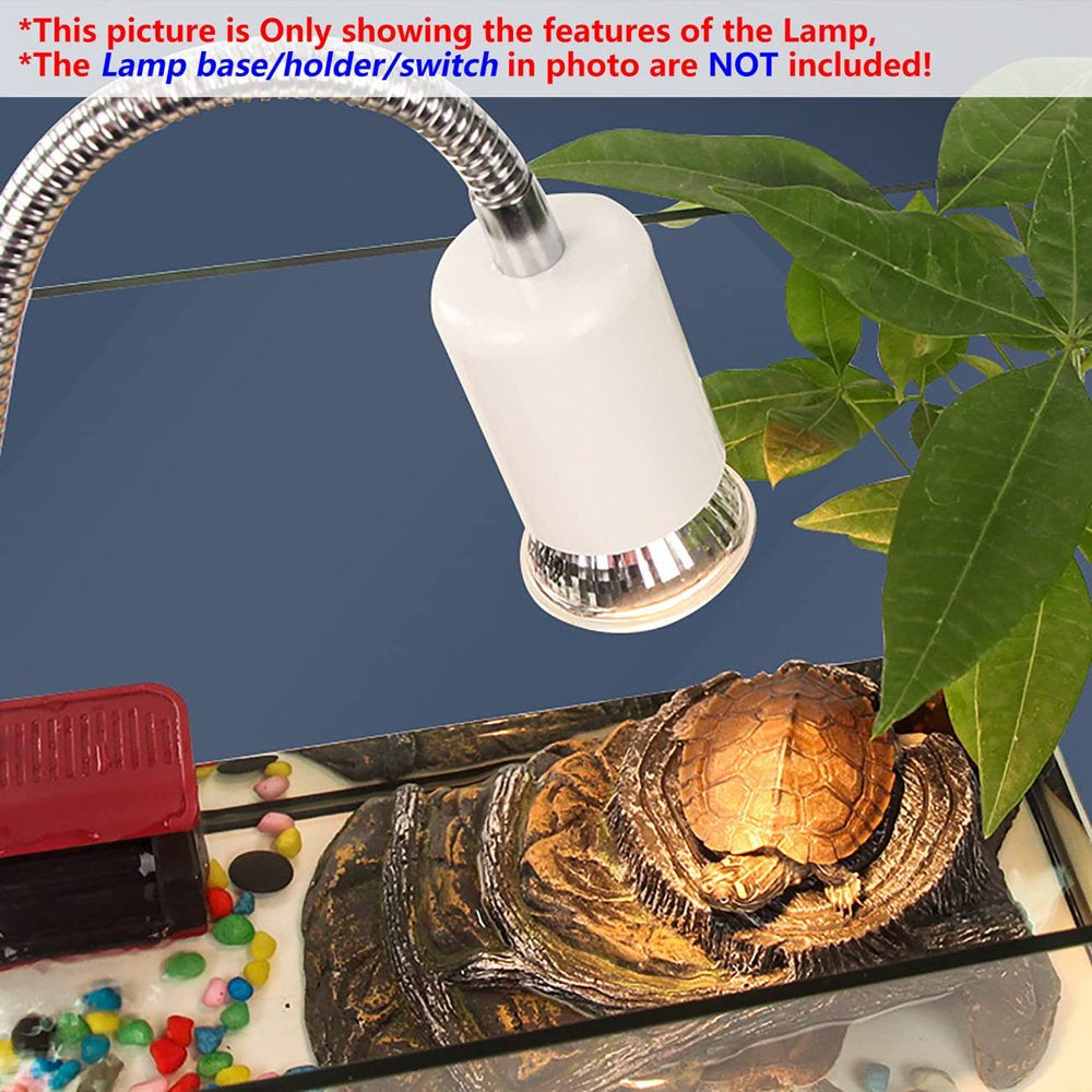 Reptile Heat Lamp,Heat Spotlight for Aquarium Reptile,Reptiles Habitat Sun Heat Lamp Bulb,Uva UVB Light Pet Heating Bulb(25W,110V)  Heat Lamp   