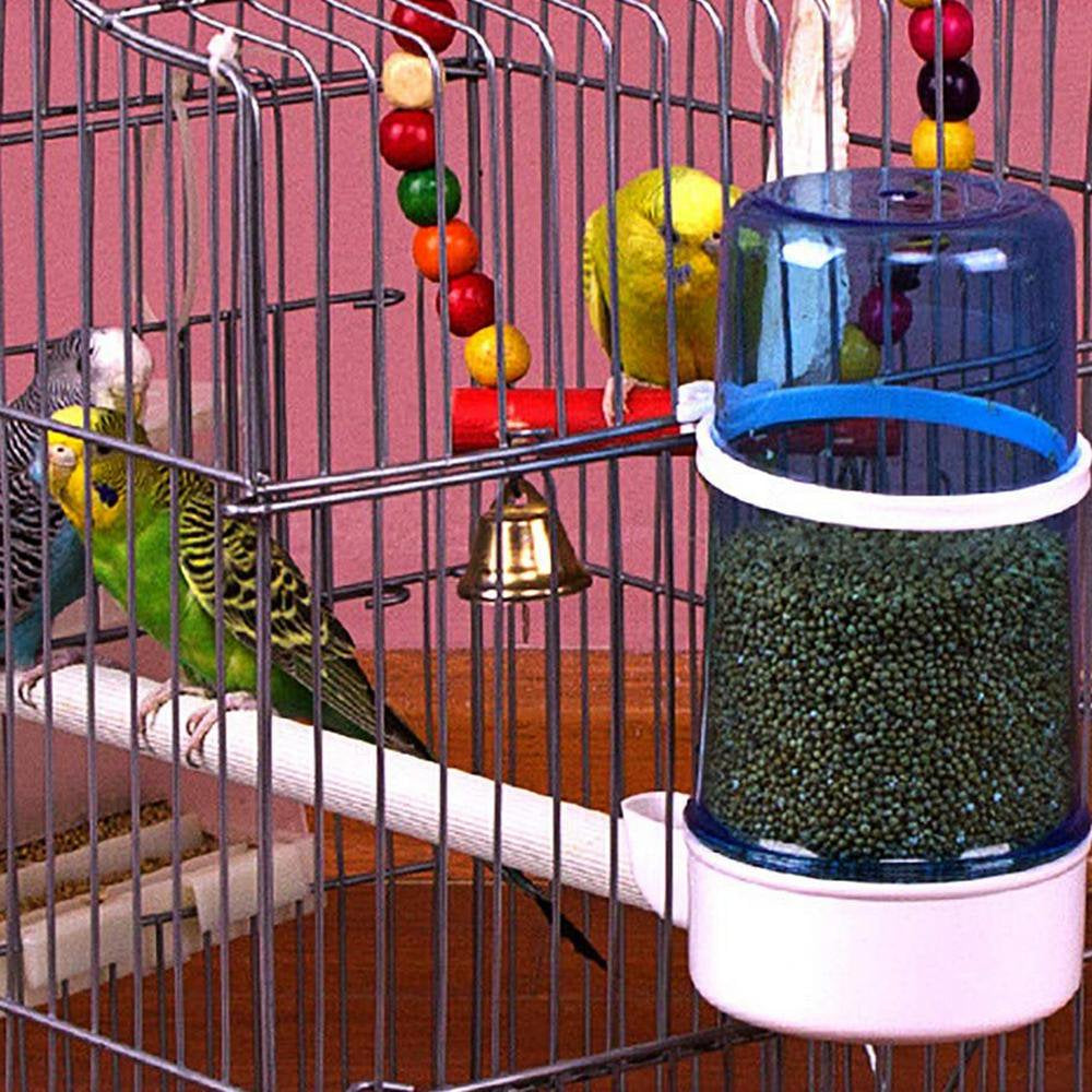 Julam Automatic Bird Feeder Bird Waterer Food Feeder Drinking Bottle Birds Drinker Bird Cage Accessories Drinking Bottle Container for Pigeon Quail Lovebirds Parrot Make Feeding Birds Easy Robust Animals & Pet Supplies > Pet Supplies > Bird Supplies > Bird Cage Accessories Julam   