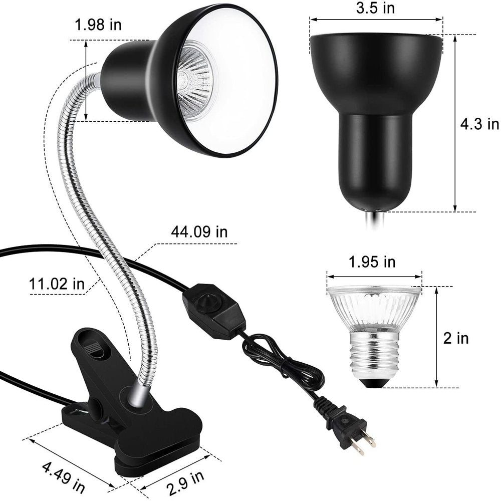 Simple Deluxe Reptile Heat Lamp UVA UVB Full Spectrum Adjust Basking Spot Light Animals & Pet Supplies > Pet Supplies > Reptile & Amphibian Supplies > Reptile & Amphibian Habitat Heating & Lighting China   
