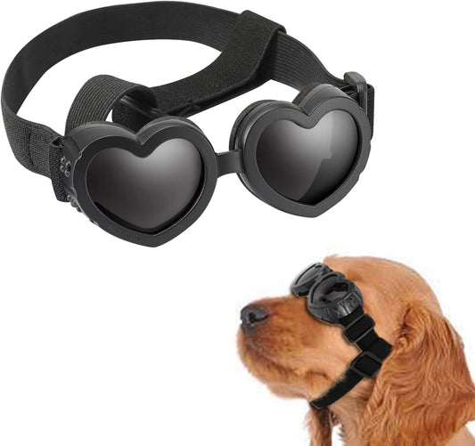 Small Dog Sunglasses, Dog Goggles with Adjustable Band, Waterproof Windproof Snowproof Cool Glasses for Puppy and Cat (Black) Animals & Pet Supplies > Pet Supplies > Dog Supplies > Dog Apparel pordsioc Black  