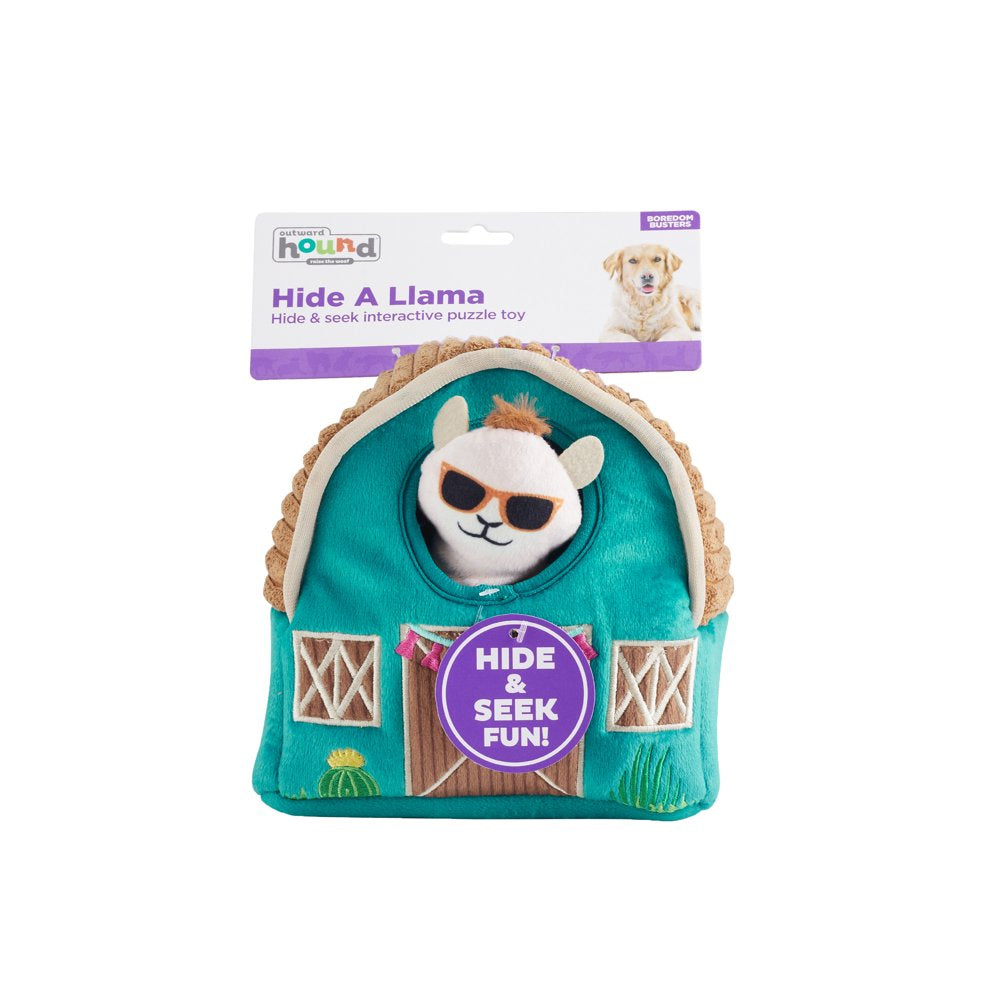 Outward Hound Hide a Llama Plush Dog Toy Teal 6.75" X 4" X 6" Animals & Pet Supplies > Pet Supplies > Dog Supplies > Dog Toys Outward Hound   