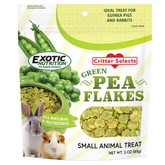 Exotic Nutrition Green Pea Flakes 3 Oz. Animals & Pet Supplies > Pet Supplies > Small Animal Supplies > Small Animal Treats Exotic Nutrition   