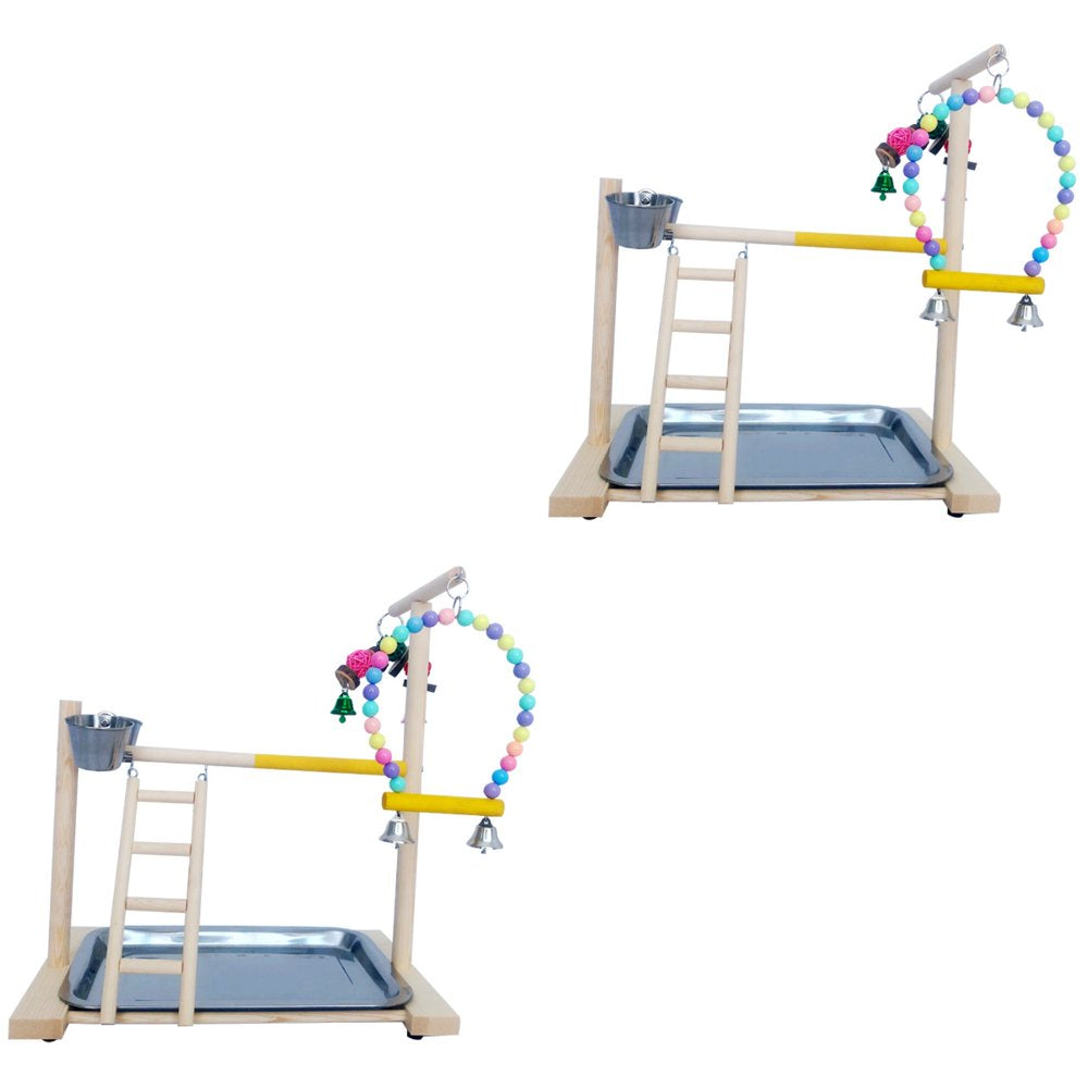 FRCOLOR Parrot Bird Gym Play Cockatiel Playground Birds Cage Small Toy Chew Stand Hanging Toys Playstand Ladder Climbing Animals & Pet Supplies > Pet Supplies > Bird Supplies > Bird Gyms & Playstands FRCOLOR   