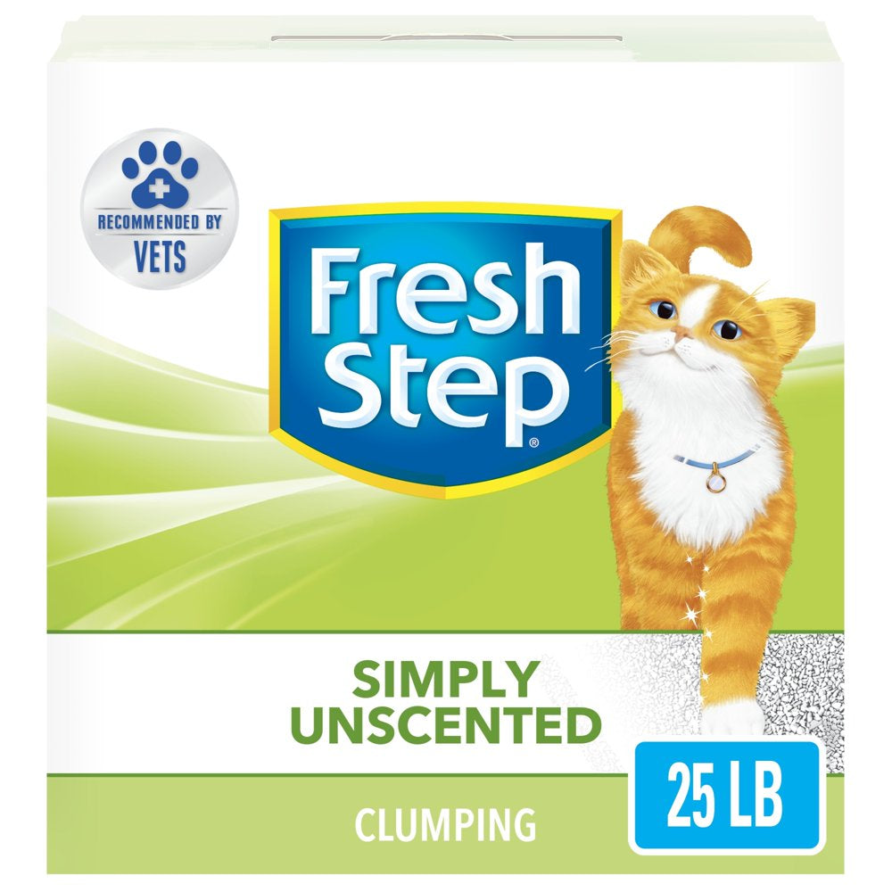 Fresh Step Simply Unscented Litter, Clumping Cat Litter, 25 Lbs Animals & Pet Supplies > Pet Supplies > Cat Supplies > Cat Litter The Clorox Company   