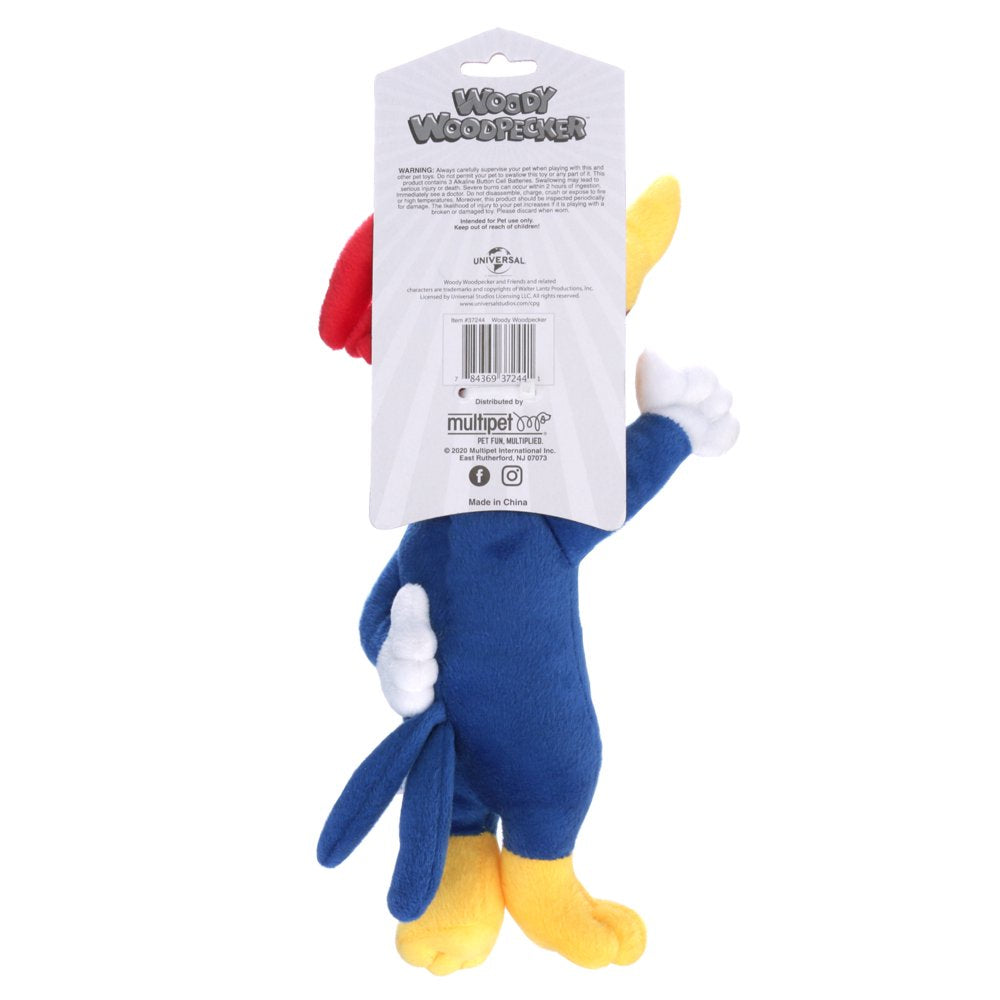 Multipet Woody Woodpecker Plush Talking Dog Toy Animals & Pet Supplies > Pet Supplies > Dog Supplies > Dog Toys Multipet International   