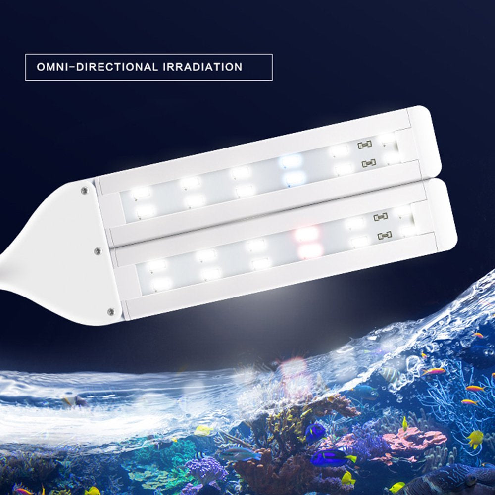 LED Aquarium Clip-On Lighting Lamp 100V-240V Adjustable Fish Tank Four-Row Lights Animals & Pet Supplies > Pet Supplies > Fish Supplies > Aquarium Lighting ExtremeWin   