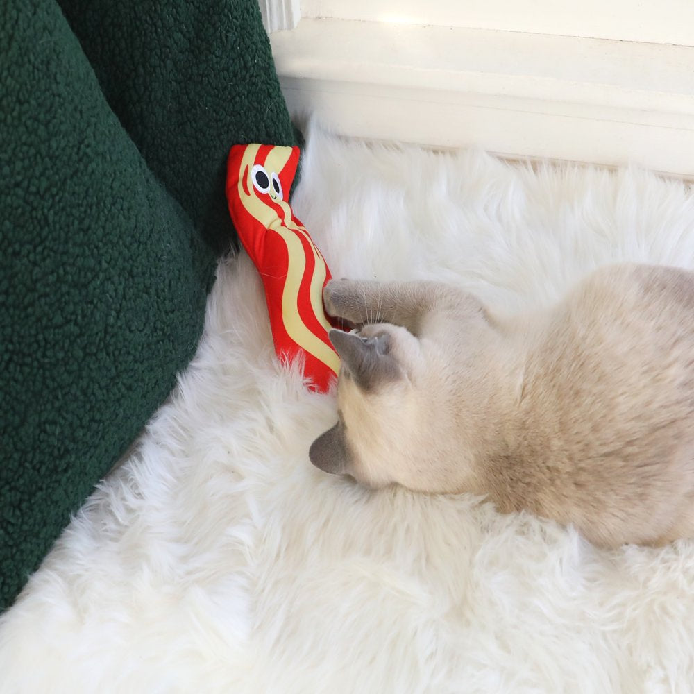 Vibrant Life Sizzlin' Bacon Electronic Flopping Kicker Cat Toy for Cats and Kittens. Motion Activated. Rechargeable. Animals & Pet Supplies > Pet Supplies > Cat Supplies > Cat Toys Vibrant Life   