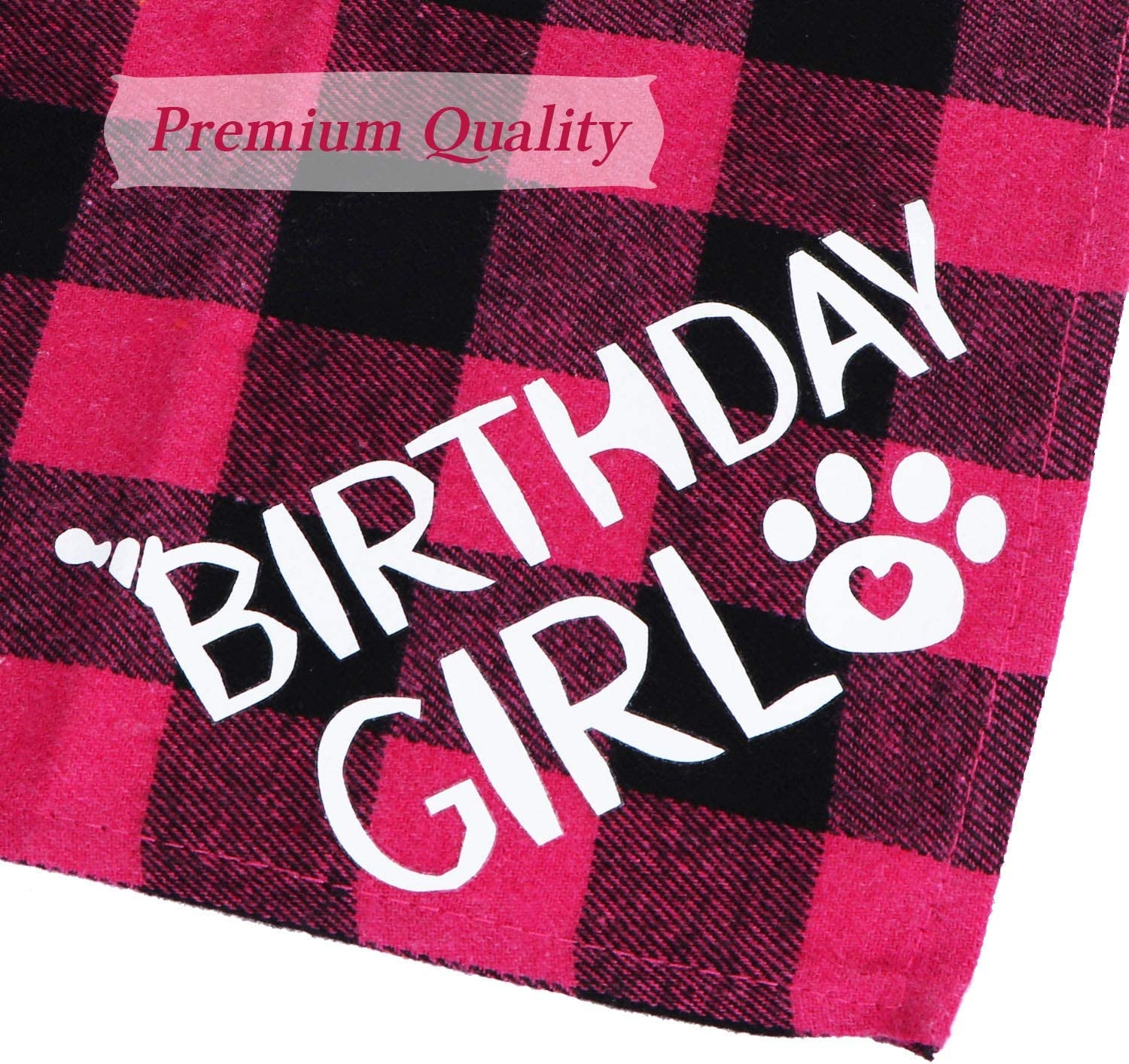 STMK Dog Birthday Bandana, Dog Birthday Girl Bandana Triangle Scarf for Dog Puppy Birthday Animals & Pet Supplies > Pet Supplies > Dog Supplies > Dog Apparel STMK   