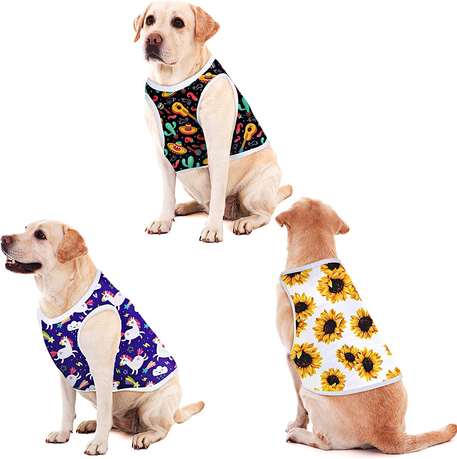  8 Pieces Sublimation Blank Dog Shirt, Heat Transfer