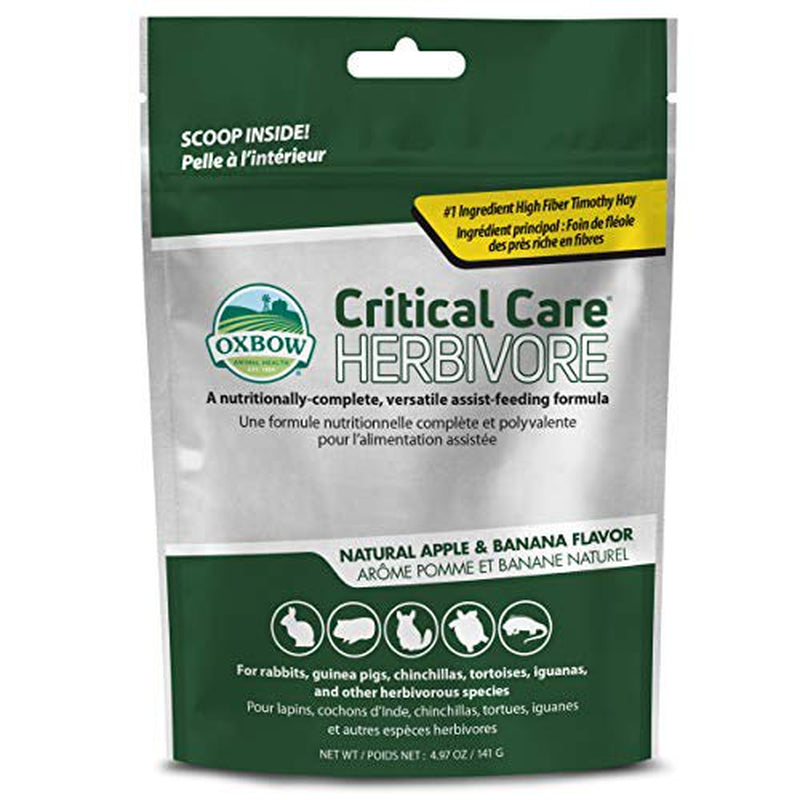 Oxbow Animal Health Critical Care, Herbivore, Apple-Banana Flavor, 141 Gram Bag Animals & Pet Supplies > Pet Supplies > Small Animal Supplies > Small Animal Food Oxbow   