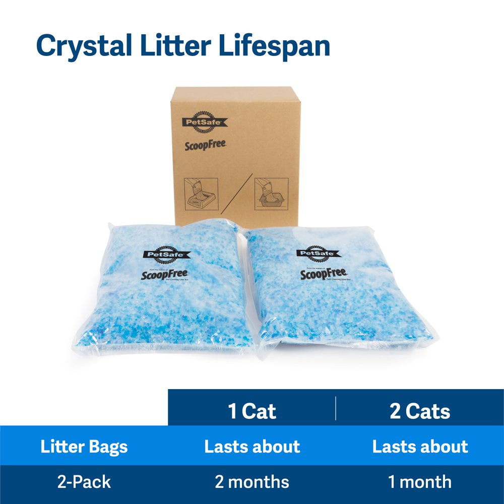 Petsafe Scoopfree Premium Blue Crystal Cat Litter, Non-Clumping, 2-Pack Animals & Pet Supplies > Pet Supplies > Cat Supplies > Cat Litter Radio Systems Corporation   