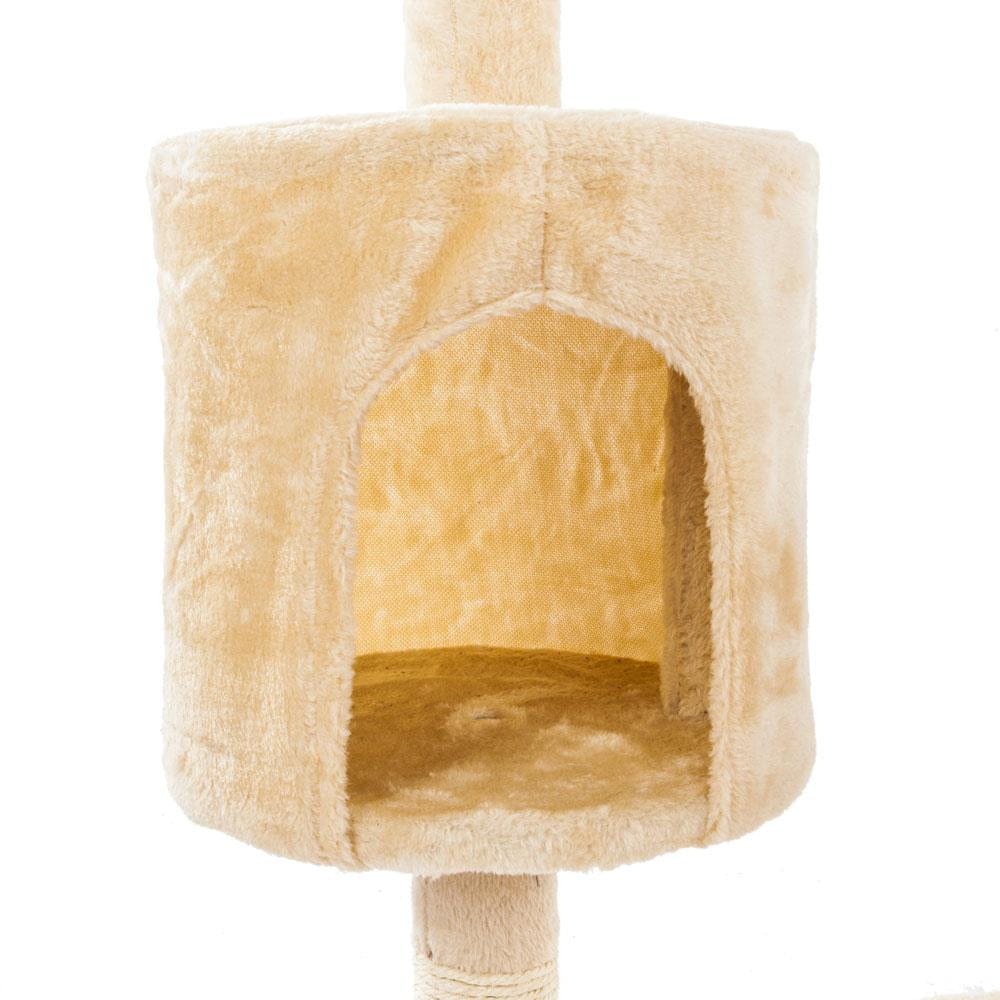 Zimtown 60'' H Cat Tree Tower Kitten Activity Condo, Beige Animals & Pet Supplies > Pet Supplies > Cat Supplies > Cat Furniture KOL PET   